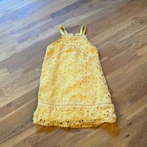 Barely worn! Bright yellow spring/fall girls dress